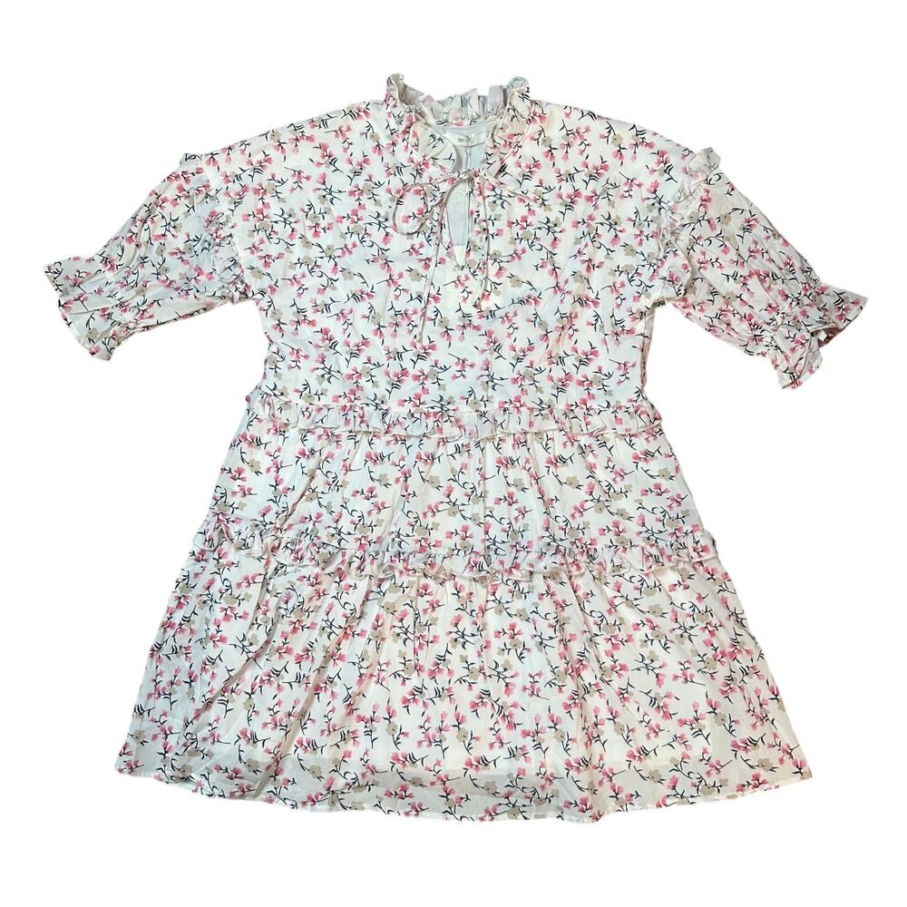70/21 Pink Floral Print Tied Up Dress NEW